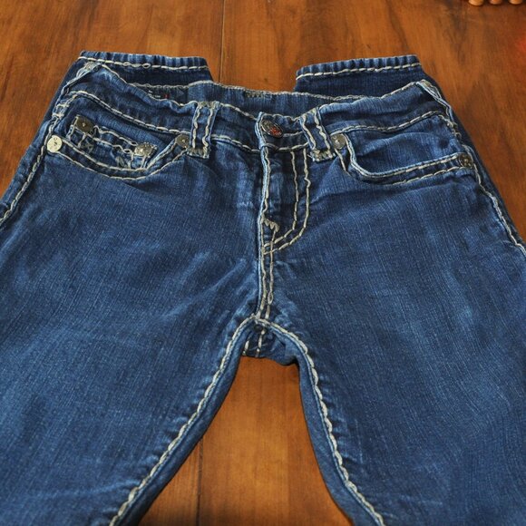 True Religion Super-T Large Stitch Geno Relaxed Slim Blue 29 - Picture 12 of 14